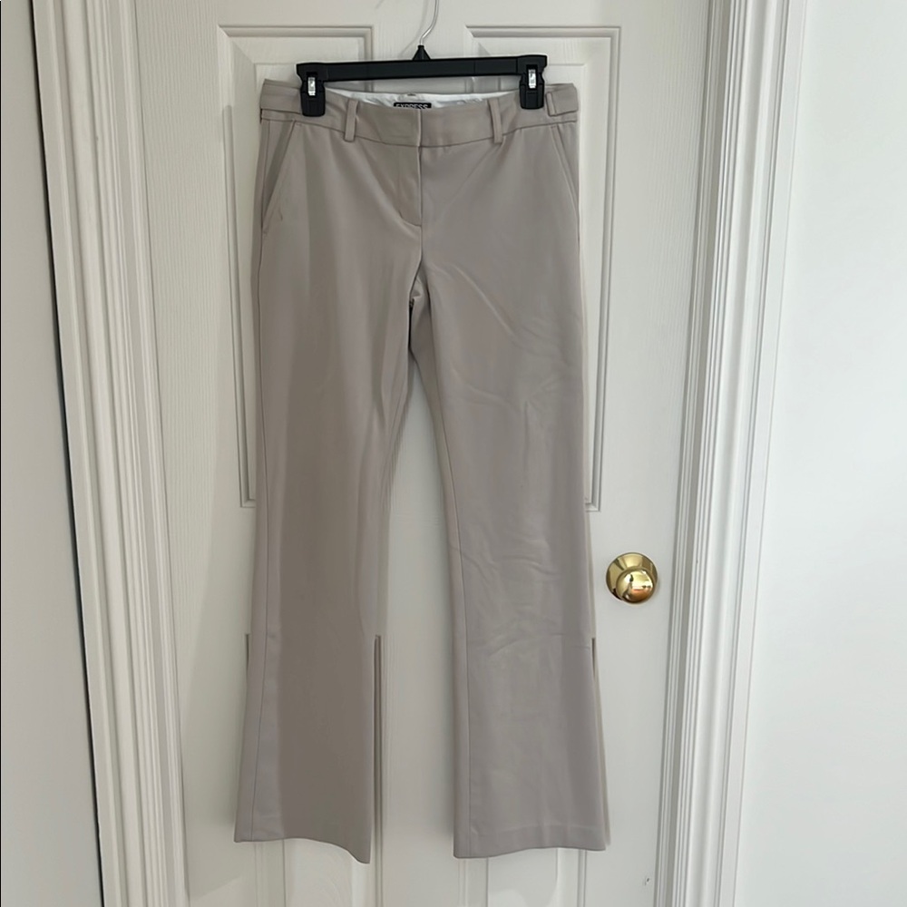 Express Gray Boot Cut Flare Pants Professional Style